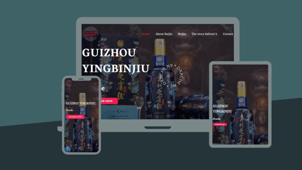 Site vitrine réalisé pour une entreprise