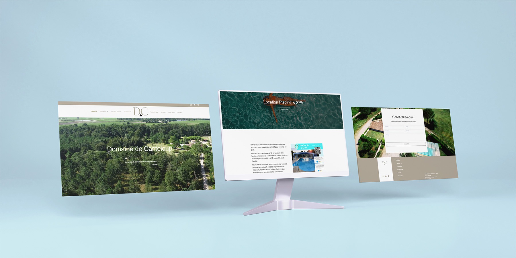 Site Vitrine Wordpress Domaine de Canteloup domaine de canteloup